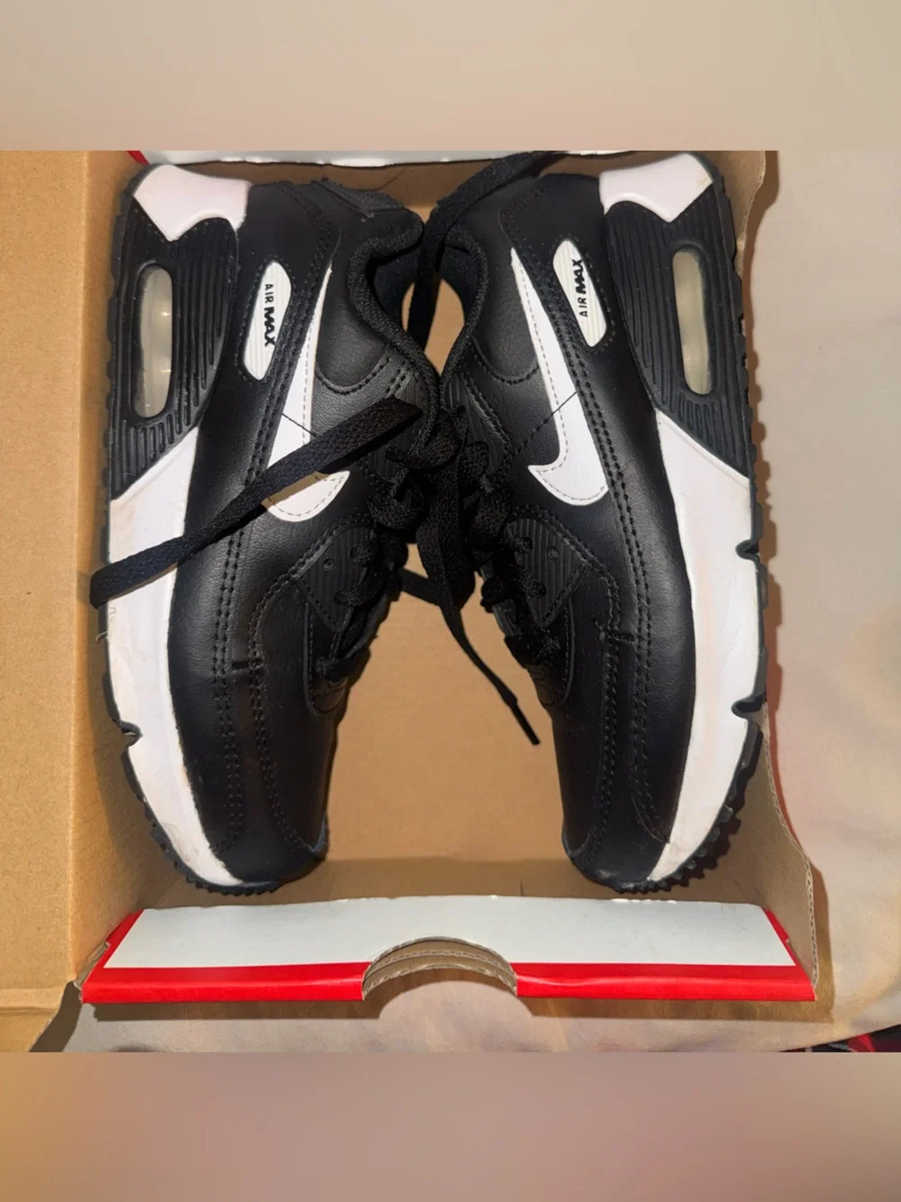 Nike Black and White Air Max Retro Sneakers